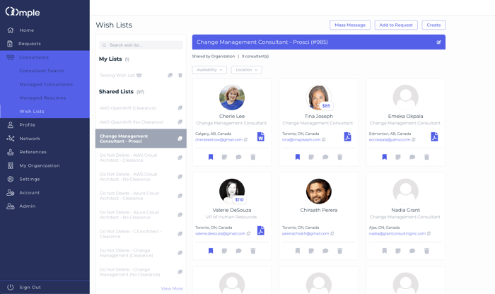 Oomple Proactive Recruiting Page
