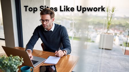 man working on laptop